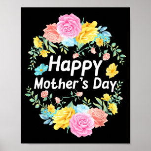 Póster Feliz día de la madre 2022 mujeres mamá abuela amo