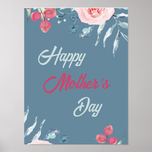 Póster Feliz Día de la Madre 2025 Flor (Frente)