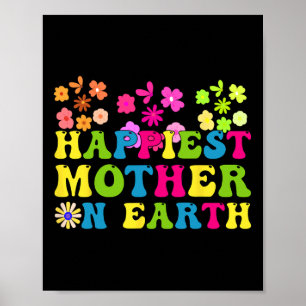Póster Feliz Día de la Madre en Groovy