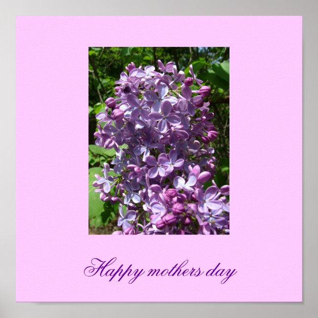Póster Feliz día de la madre poster (Frente)