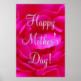 Póster Feliz Día de la Madre Rosa Rosa I