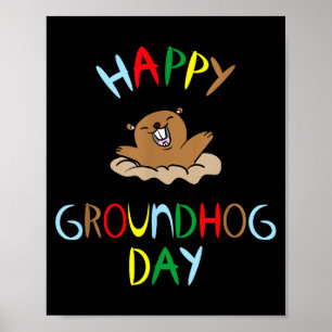 Póster Feliz día de la marmota 2026