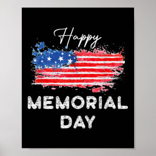 Póster Feliz Día de la Memoria Diseño Elegante