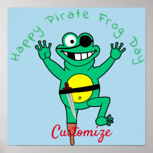 Póster Feliz Día de la Rana Pirata Thunder_Cove