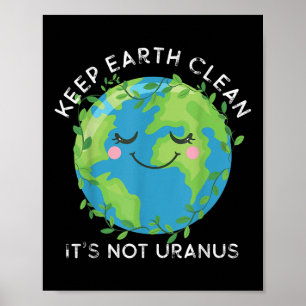 Póster Feliz Día de la Tierra Limpieza de la Tierra Graci