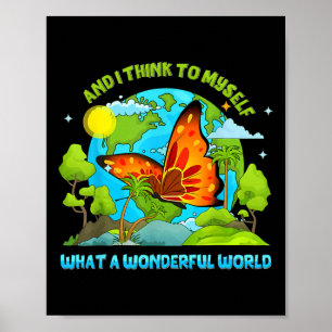 Póster Feliz Día De La Tierra Y Creo Que Es Una Mujer.