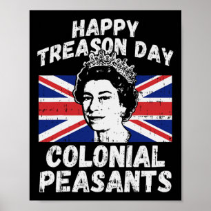 Póster Feliz Día de la Traición Coloniales Campesinos Est