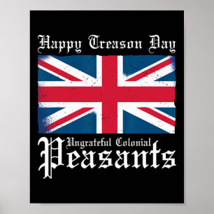 Póster Feliz Día de la Traición Desagradecidos Campesinos