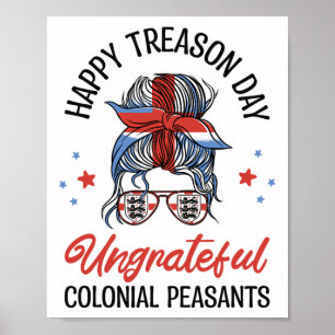 Póster Feliz Día de la Traición Desagradecidos Campesinos