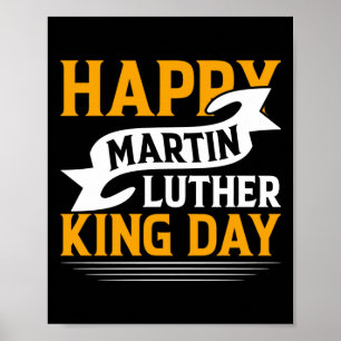 Póster Feliz Día de Martin Luther King Pegatina