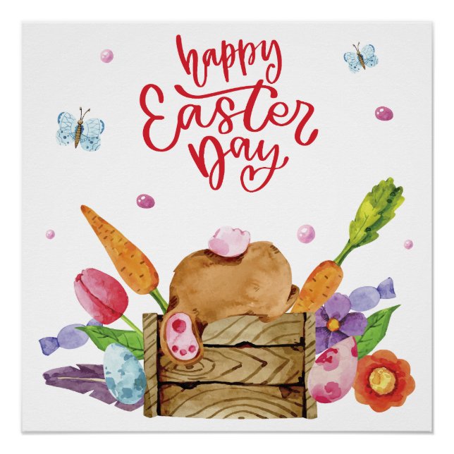 Póster feliz día de Pascua 9 (Anverso)