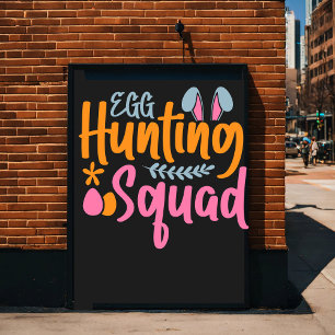 Póster Feliz Día de Pascua - Amante de los huevos