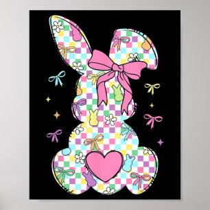 Póster Feliz Día De Pascua Conejo Conejo Conejo Conejo Co