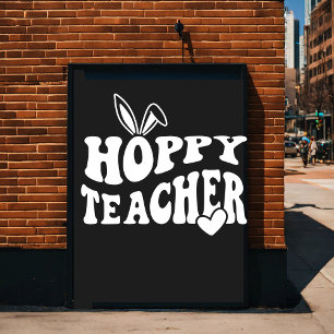 Póster Feliz Día de Pascua - Huevo de Pascua Kawai