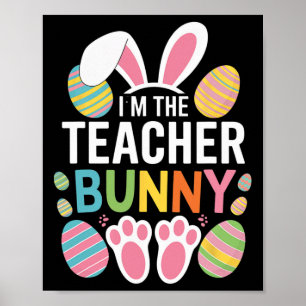 Póster Feliz Día de Pascua, soy el profesor de la vida de