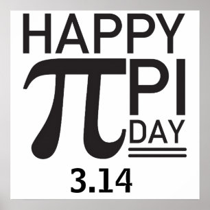 Póster Feliz Día De Pi