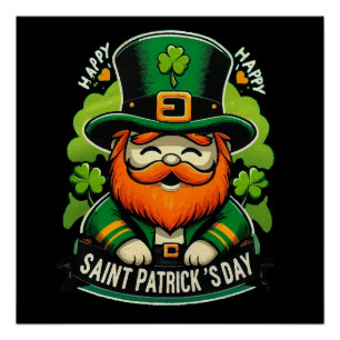 Póster Feliz día de San Patricio