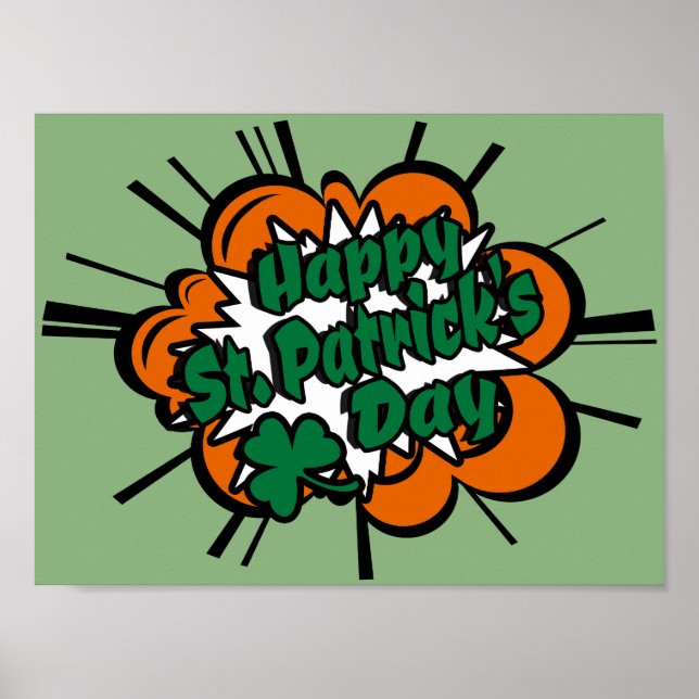 Póster Feliz Día de San Patricio (Frente)