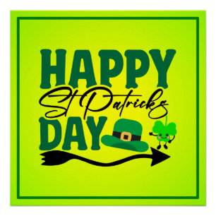 Póster Feliz Día de San Patricio