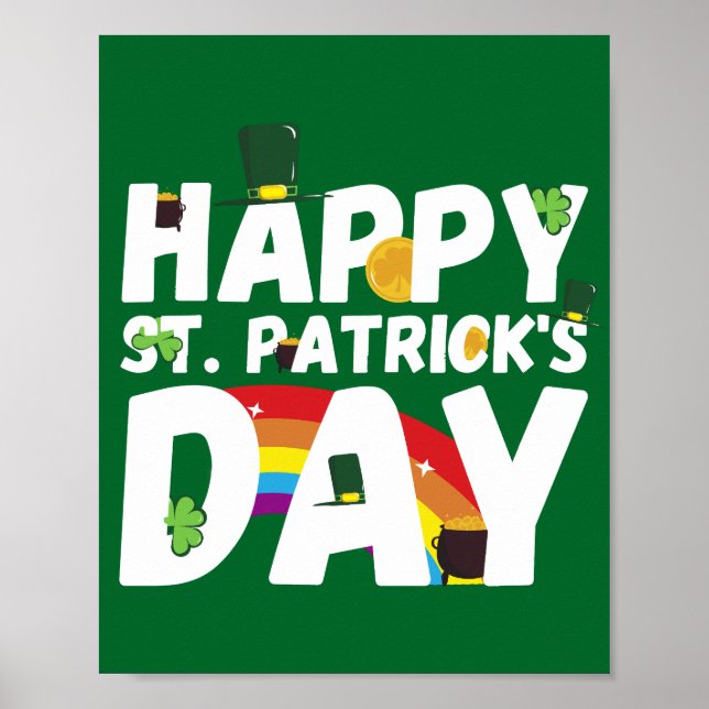 Póster Feliz Día de San Patricio (Frente)