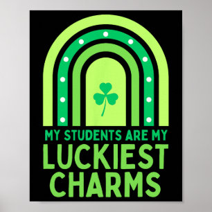 Póster Feliz Día de San Patricio, escuela de profesores S