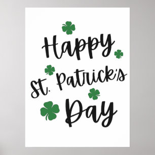 Póster Feliz Día de San Patricio - Fiesta festiva irlande
