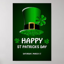 Póster Feliz Día de San Patricio, Gorra Poster