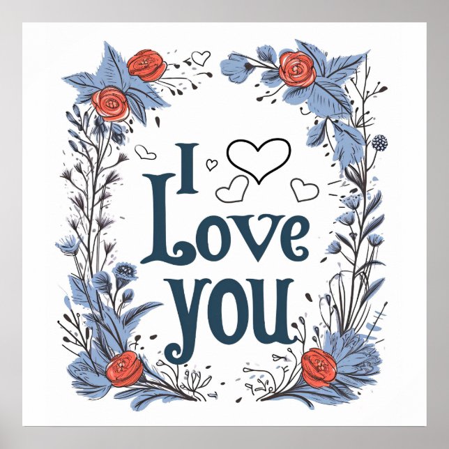 Póster Feliz Día de San Valentín (Frente)