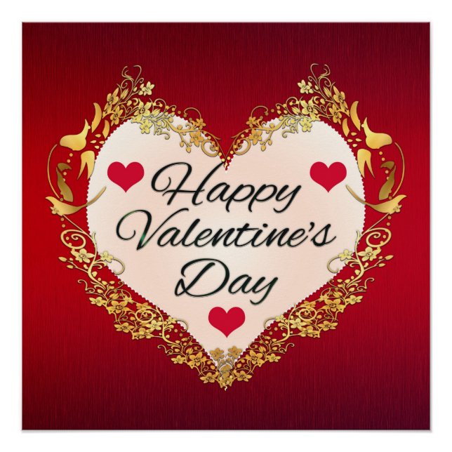 Póster ¡Feliz día de San Valentín! (Anverso)