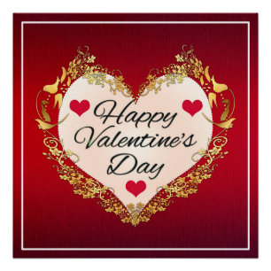 Póster ¡Feliz Día de San Valentín!
