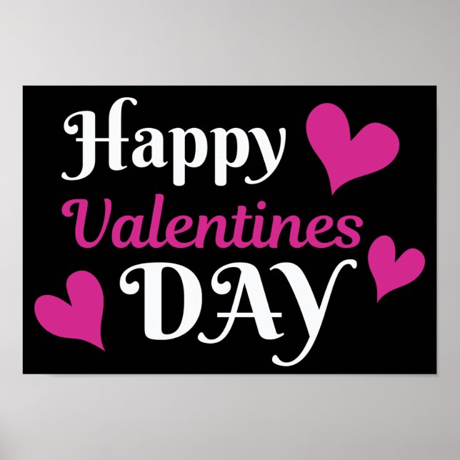 Póster Feliz día de San Valentín (Frente)
