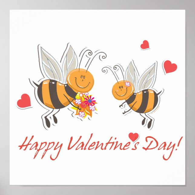 Póster Feliz Día de San Valentín (Frente)