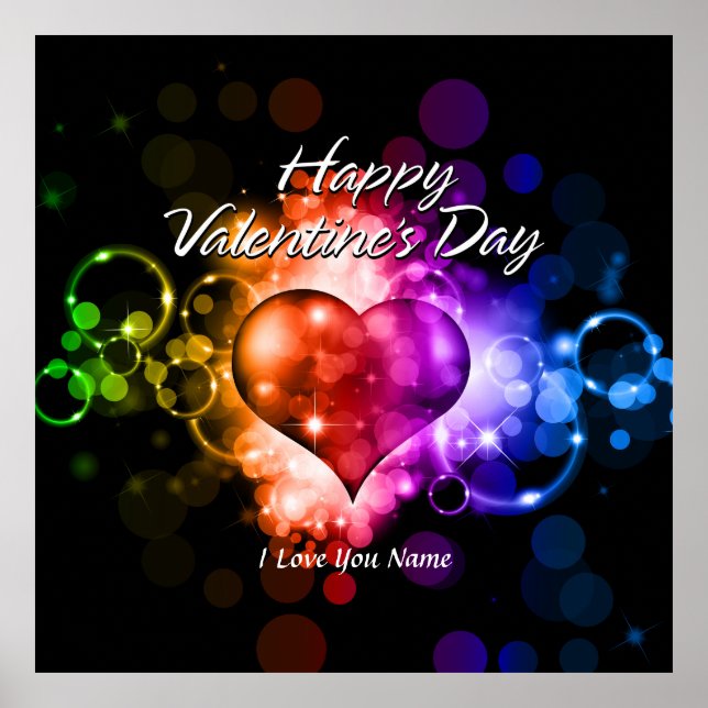 Póster Feliz Día de San Valentín 5 Poster (Frente)