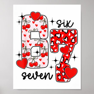 Póster Feliz día de San Valentín 67 Meme Corazones Coquet