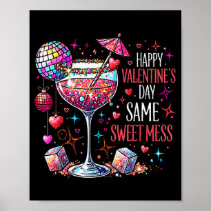 Póster Feliz día de San Valentín Mismo Dulce Desorden Coq
