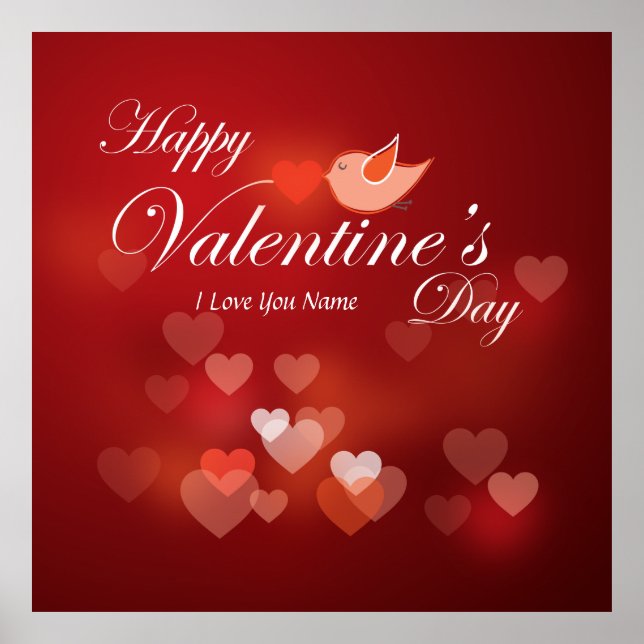 Póster Feliz Día de San Valentín, Poster (Frente)