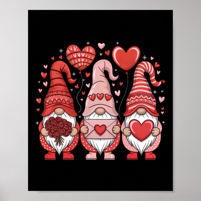 Póster Feliz Día de San Valentín se convierte en el coraz (Frente)