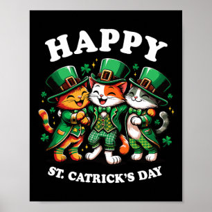 Póster Feliz Día de St. Catricks Día de St. Patricks Lepr