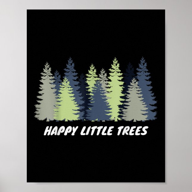 Póster Feliz Día del Árbol en la Tierra Hombres Niño Rega (Frente)