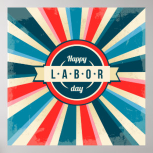 Póster Feliz Día del Trabajo