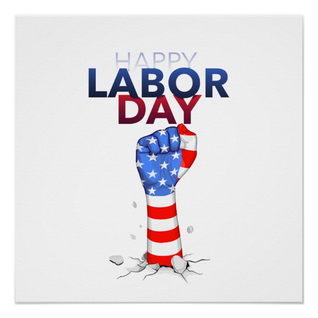 Póster Feliz Día del Trabajo (Anverso)