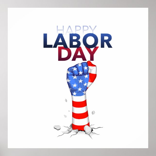 Póster Feliz Día del Trabajo (Frente)