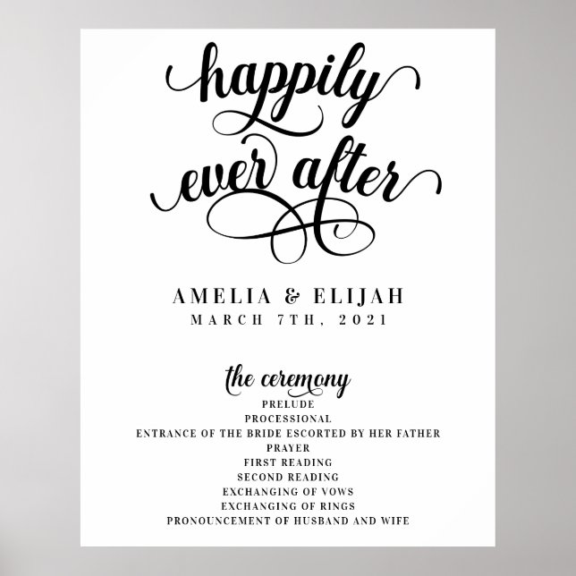 Póster Feliz día después del programa de matrimonio de Ce (Frente)