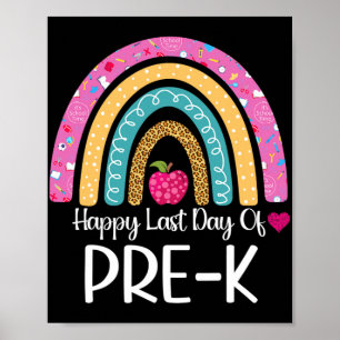 Póster Feliz Día Pasado De La Escuela Secundaria Prek Kid