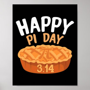 Póster Feliz Día Pi 3.14 Pie Funciones Divertidas De Mate