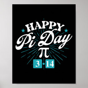 Póster Feliz Día Pi - Día Pi De La Ciencia De Math Lover