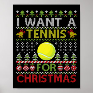 Póster Feliz Día, Quiero Tenis Para Navidades Feo Navidad