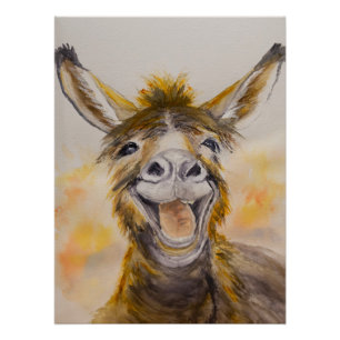Póster Feliz Donkey