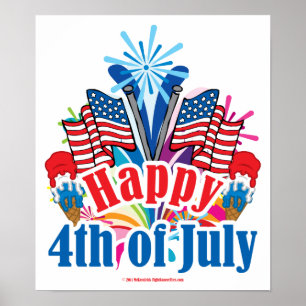 Póster Feliz el 4 de julio