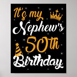 Póster Feliz Es El Cumpleaños Número 50 De Mi Sobrino 197